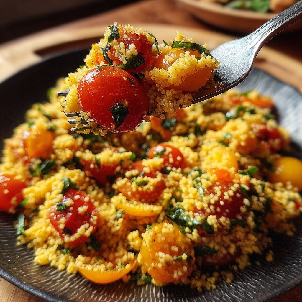 Couscous Salat Mit Tomaten Zum Grillen