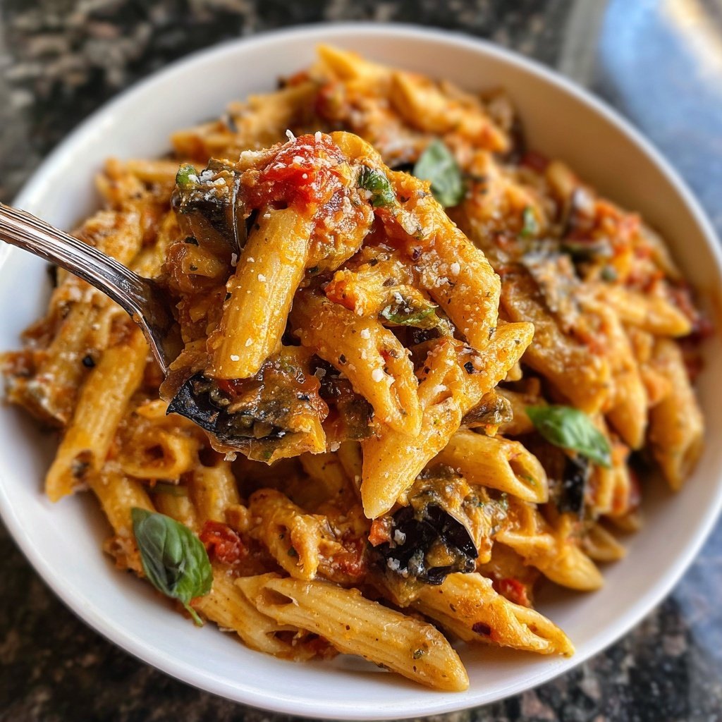 Internationale Küche Italienische Pasta alla Norma