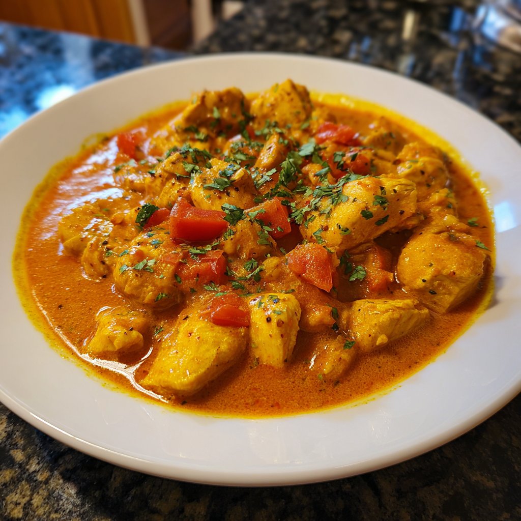 Kalorienarmes Hähnchen Curry