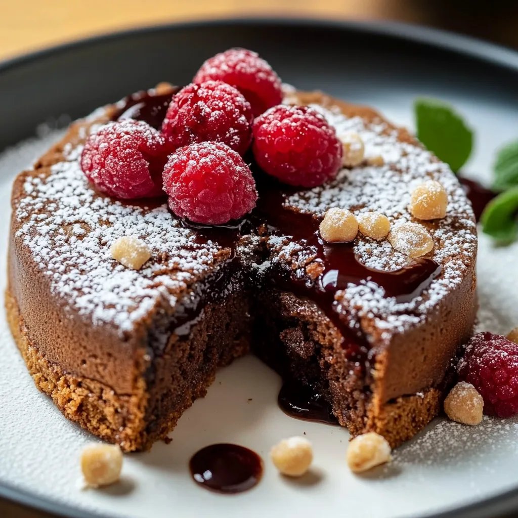 Lava-Kuchen aus der Heißluftfritteuse