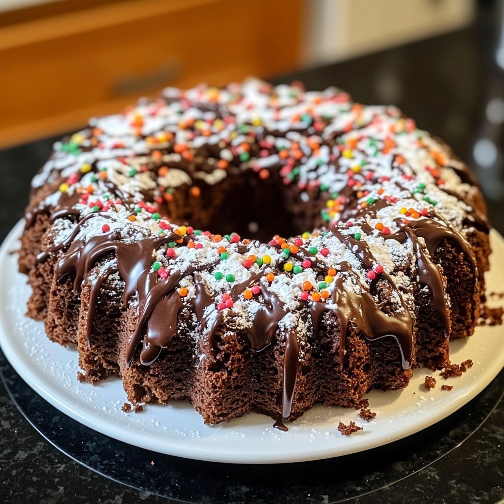 Brownie-Weihnachtskranz
