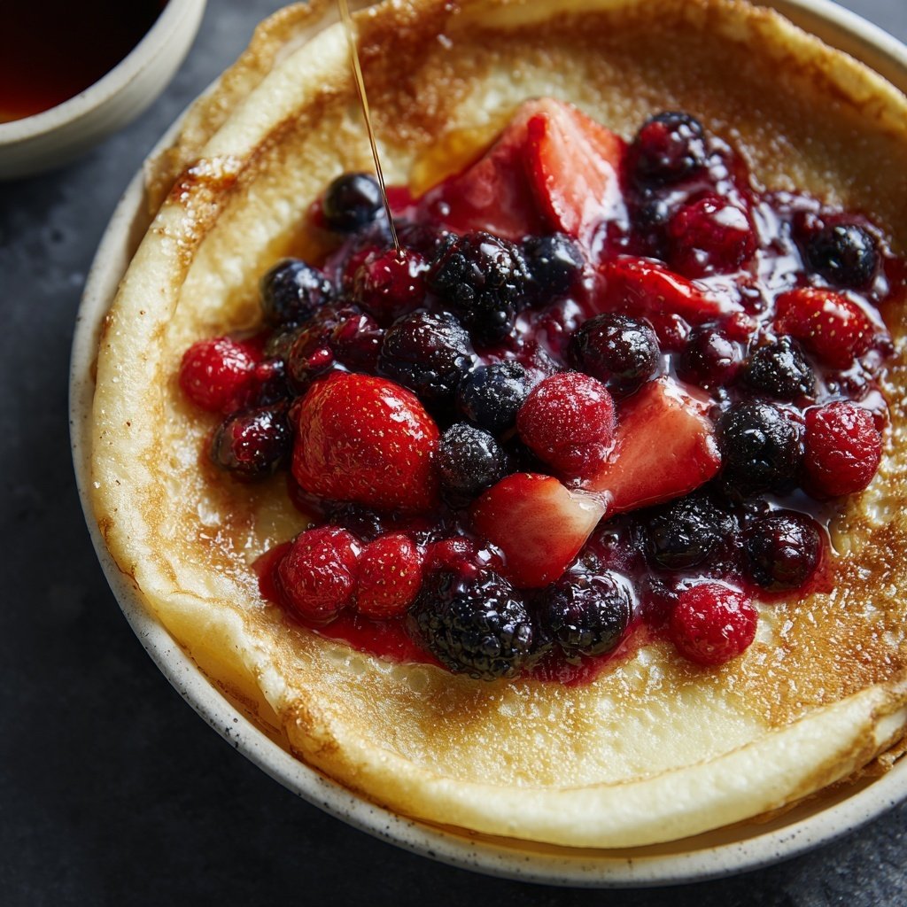 Pfannkuchen mit Beerenmix