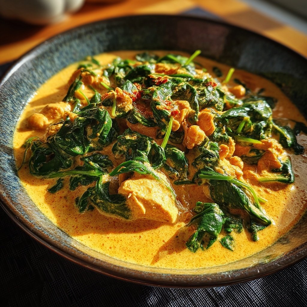 Kichererbsencurry mit Spinat