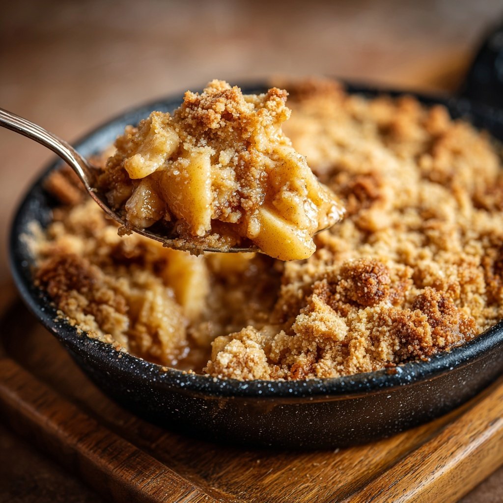 Veganer Apfel-Crumble