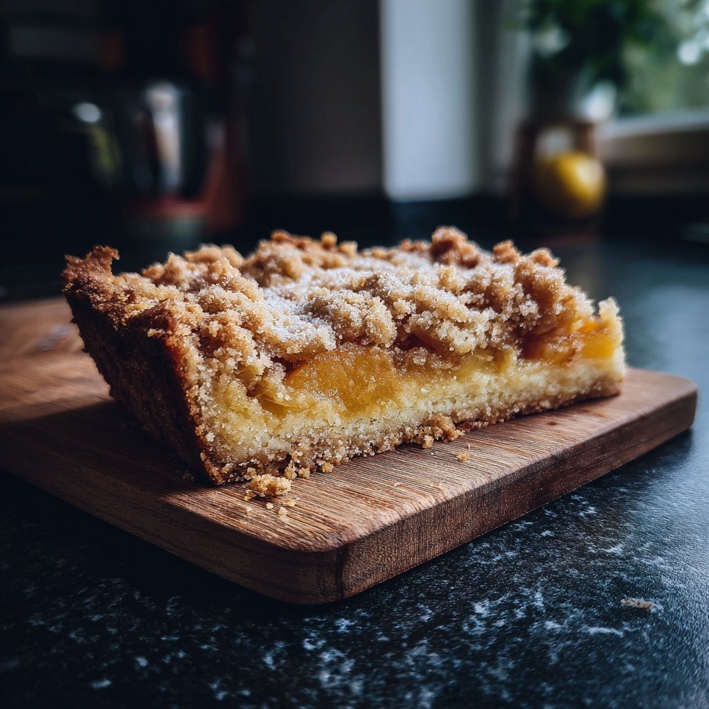 Streuselkuchen Mit Pfirsich