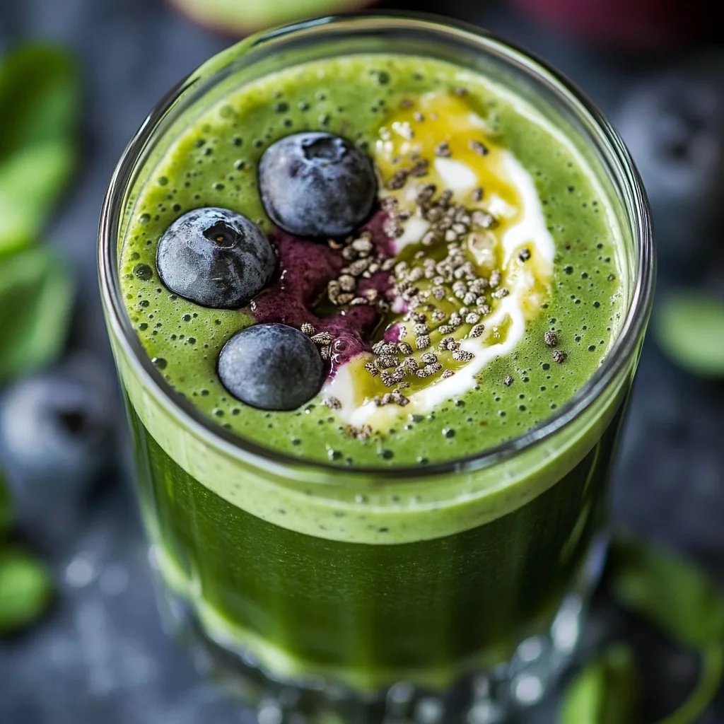 Blaubeer-Zitronen-Matcha-Smoothie