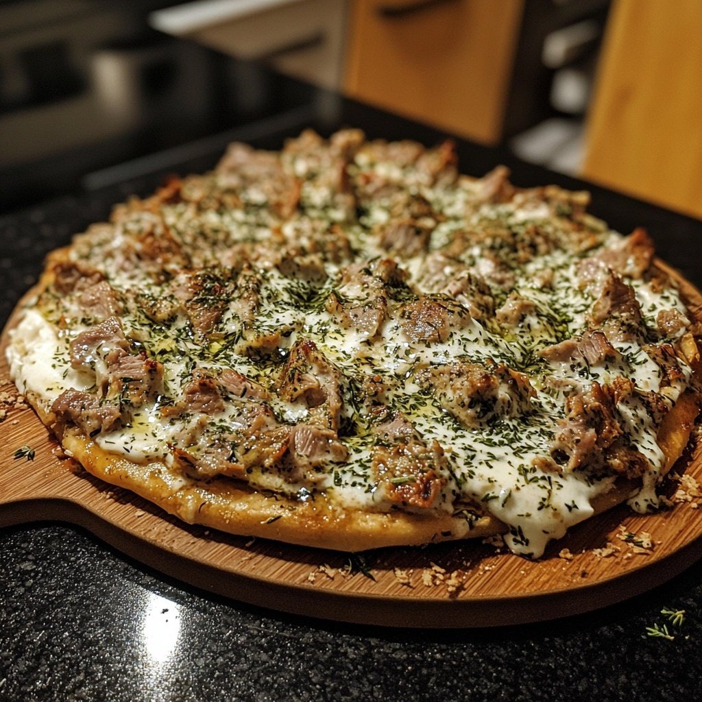 Döner mit Kräuterquark