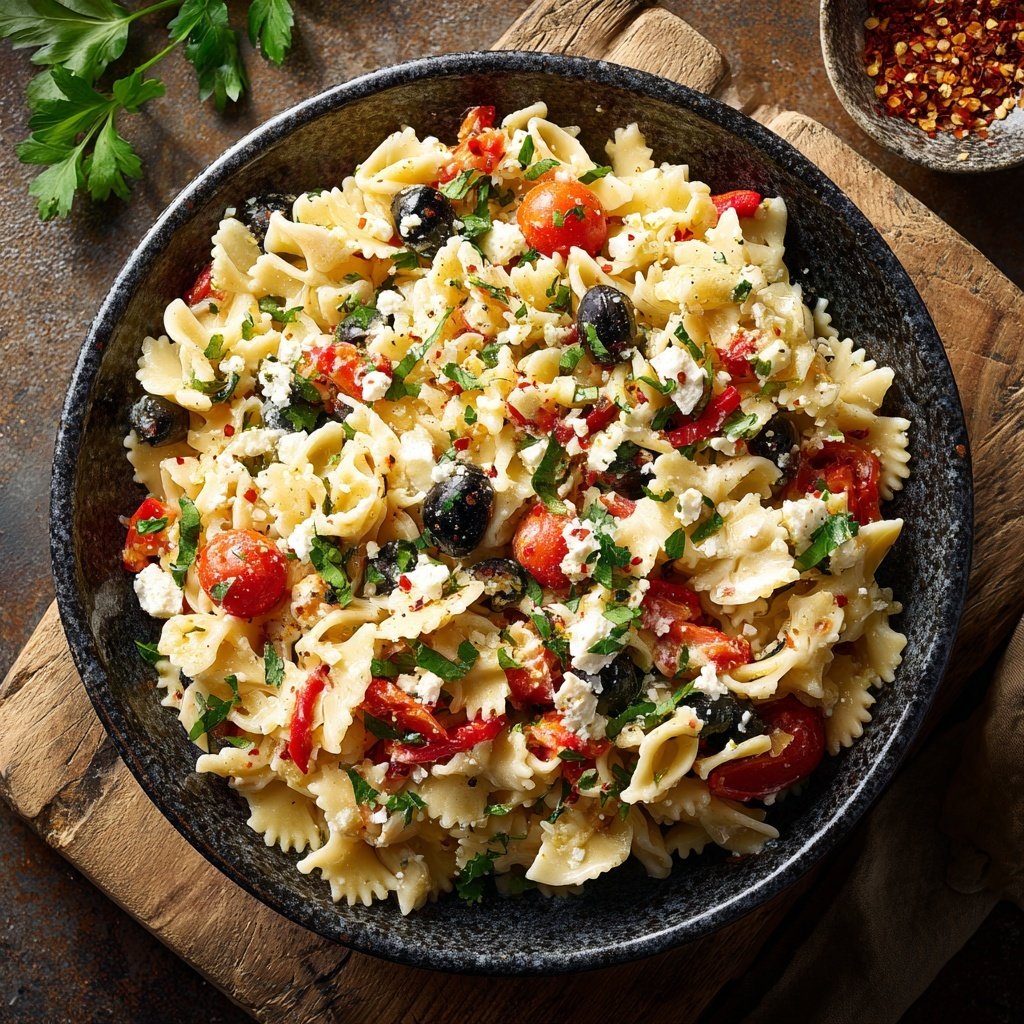 Mediterraner Nudelsalat Cremig